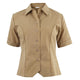 Female S/S Khaki Shirt with Permanent Creases