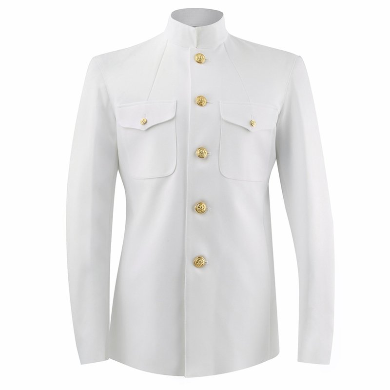 Navy Men's Service Dress White Uniform Coat – Nate Woodard Navy Men's Service Dress White Uniform Coat – Nate Woodard