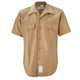 Male S/S Khaki Shirt with Permanent Creases