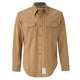 Male L/S Khaki Shirt with Permanent Creases