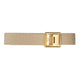 MARINE CORPS KHAKI BELT WITH BUCKLE AND TIP: 24K GOLD PLATED