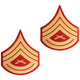 MARINE CORPS EVENING DRESS RANK PATCHES FOR ENLISTED: EMBROIDERED