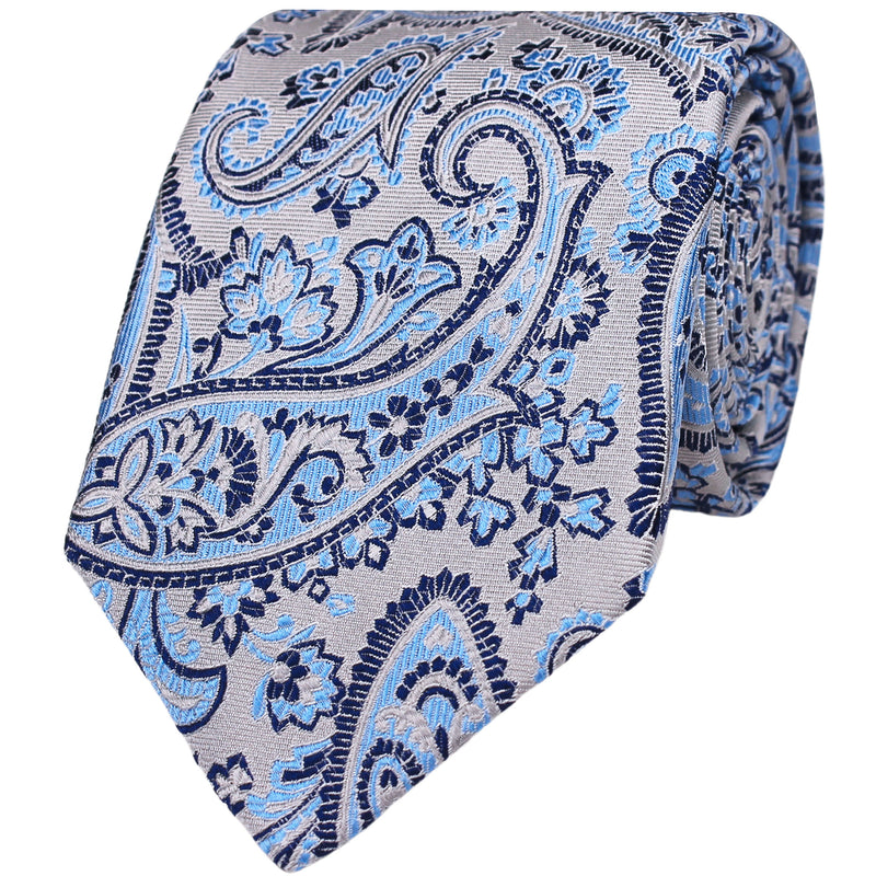 Large Paisley Silk Tie