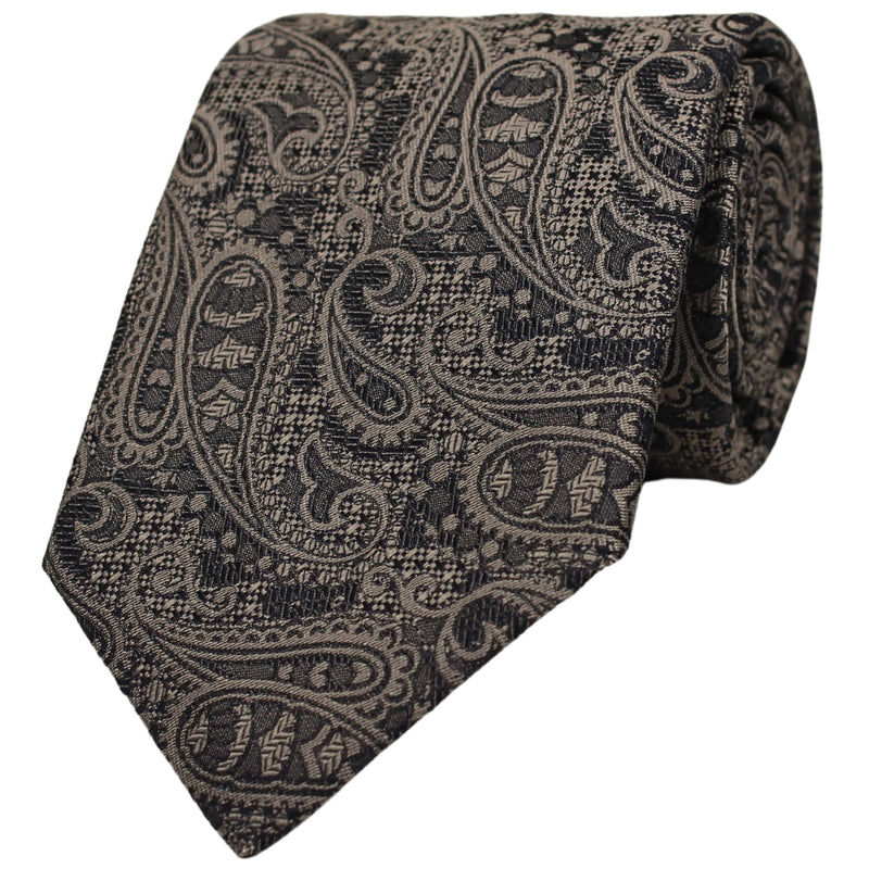 Large Paisley Silk Tie