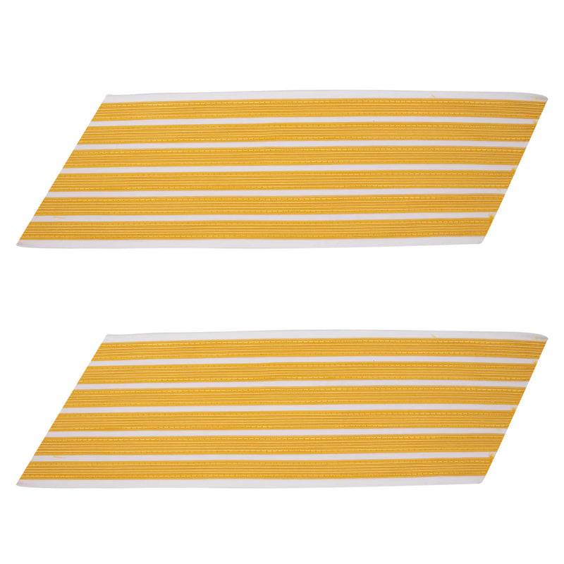 Army Service Stripe: Gold Embroidered on White - male