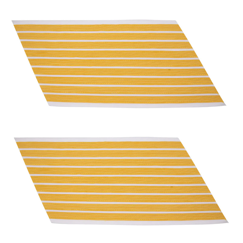 Army Service Stripe: Gold Embroidered on White - male