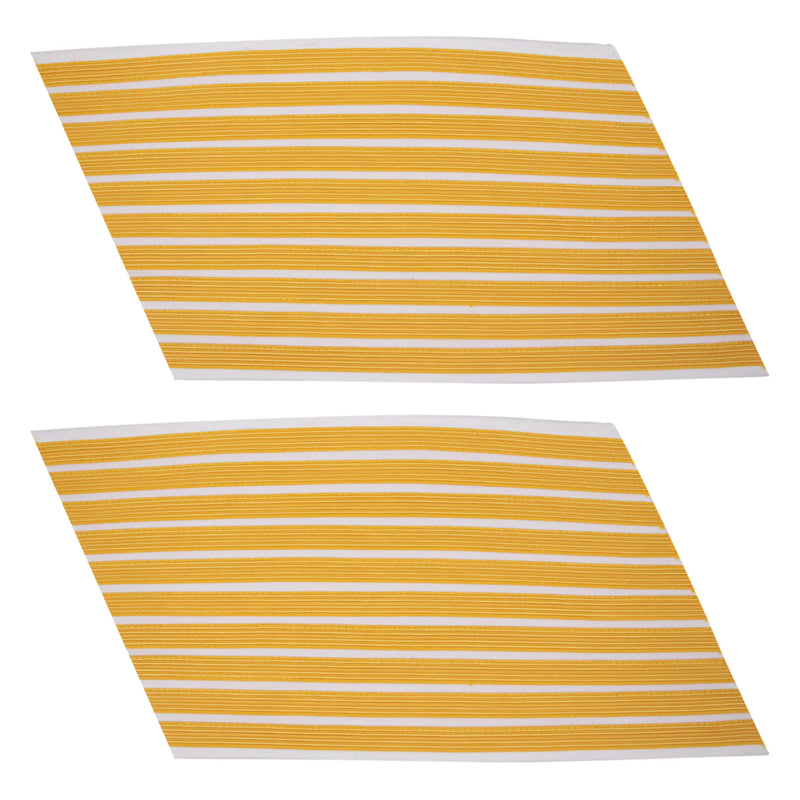 Army Service Stripe: Gold Embroidered on White - male