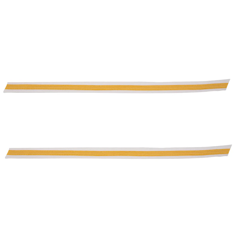 Army Service Stripe: Gold Embroidered on White - female