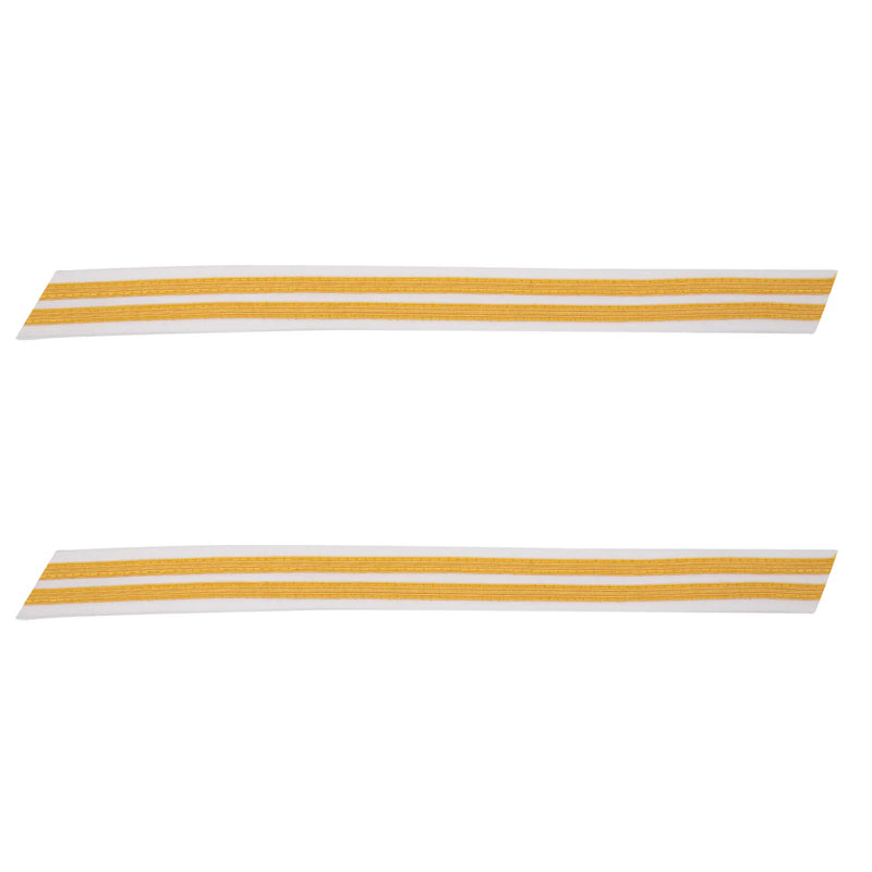 Army Service Stripe: Gold Embroidered on White - female