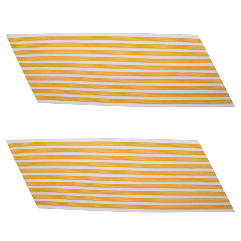 Army Service Stripe: Gold Embroidered on White - female
