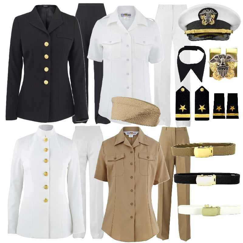 Navy Commissioning Uniform Package for New Female Ensigns