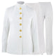 Navy Women's Service Dress White Uniform Set w/Pants & Skirt