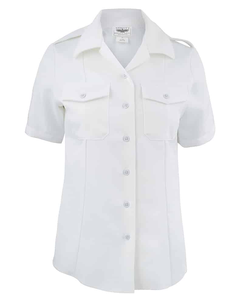 Navy Women's Summer White Uniform Shirt