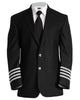 (Black & Silver Stripes) Captain’s Blazer