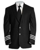 (Black & Silver Stripes) First Officer Blazer