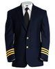 (Navy & Gold Stripes) First Officer Blazer