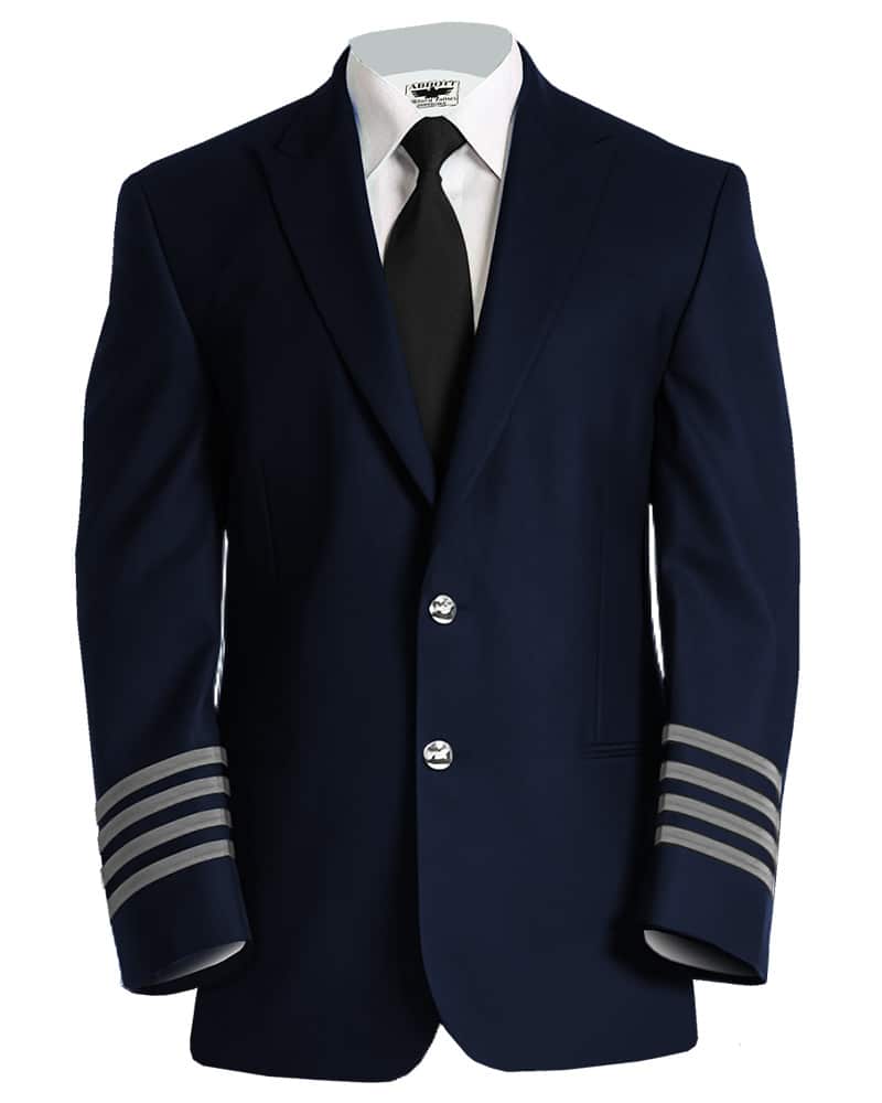 (Navy & Grey Stripes) Captain’s Blazer