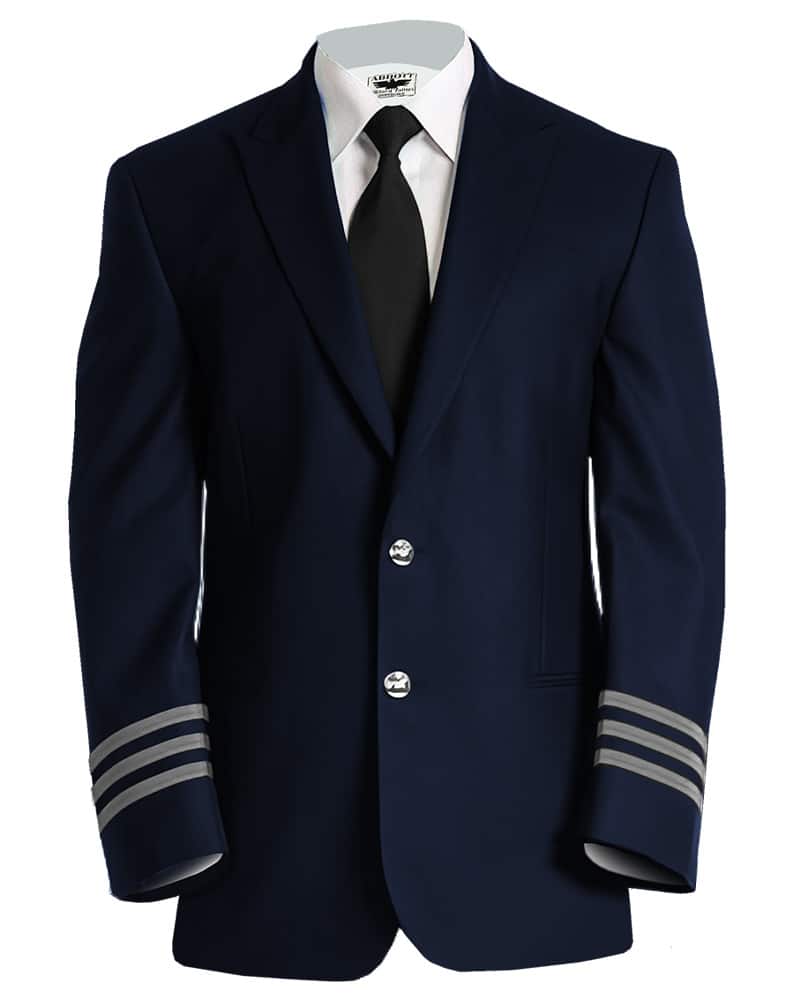 (Navy & Grey Stripes) First Officer Blazer