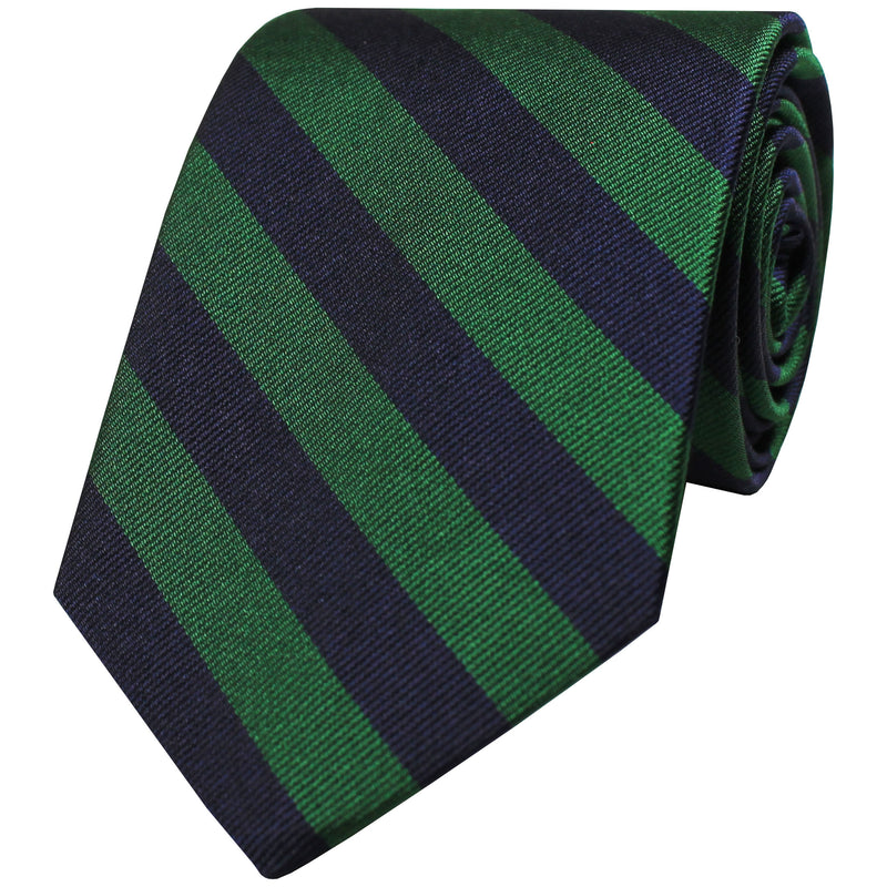 Plain Striped Silk Tie