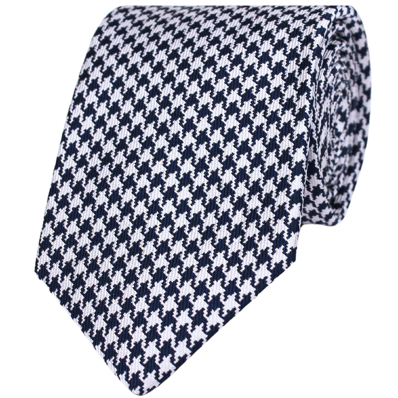 Houndstooth Silk Tie
