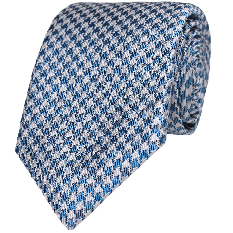 Houndstooth Silk Tie