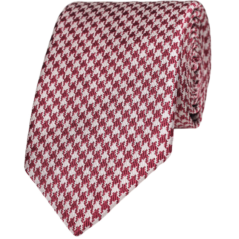 Houndstooth Silk Tie