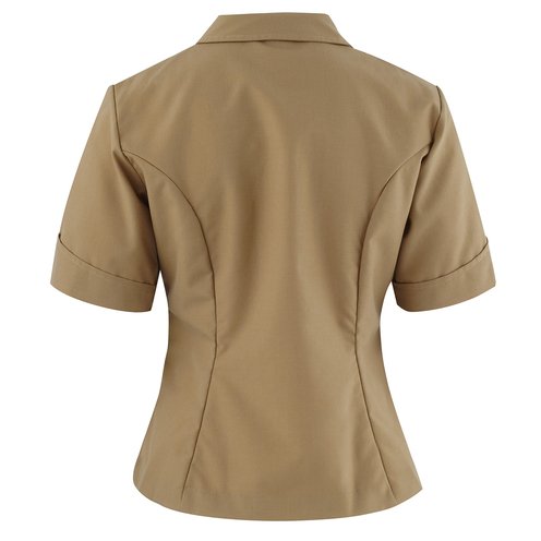 Female S/S Khaki Shirt with Permanent Creases