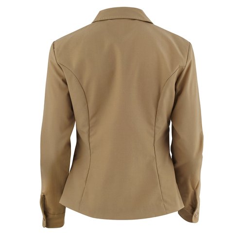 Female L/S Khaki Shirt with Permanent Creases