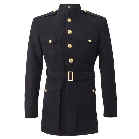 Marine Corps Men's Officer Premium Dress Blue Wool Uniform Coat – Nate  Woodard