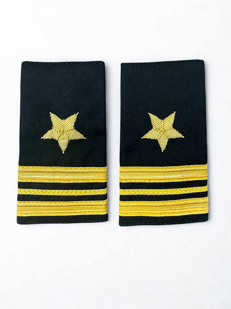Premium Soft Shoulder Boards - Navy