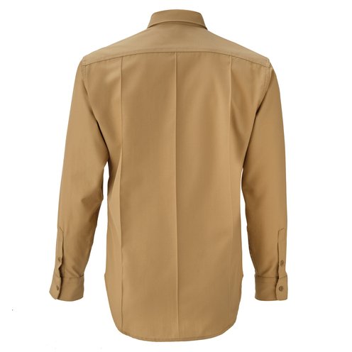 Male L/S Khaki Shirt with Permanent Creases