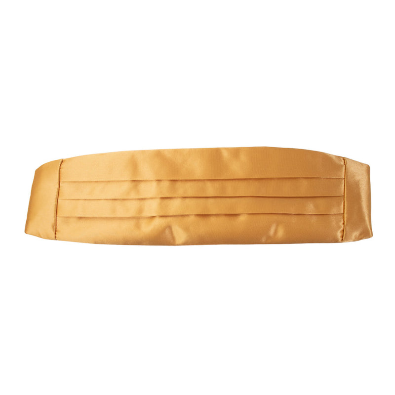 Men's and Women's Satin Gold Navy Cummerbund