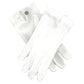 White Cotton Snap Wrist Gloves