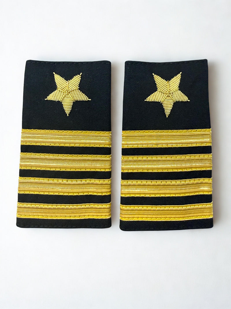 Premium Soft Shoulder Boards - Navy