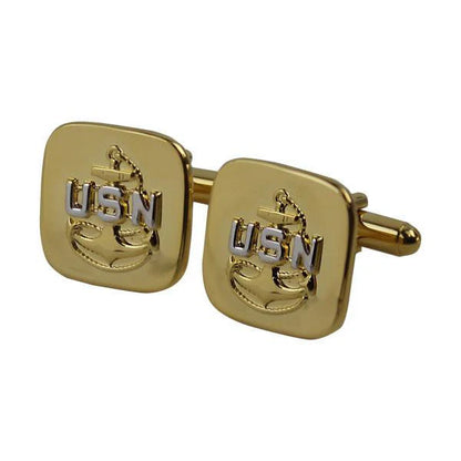 Navy Chief Cufflinks with Chief Crest