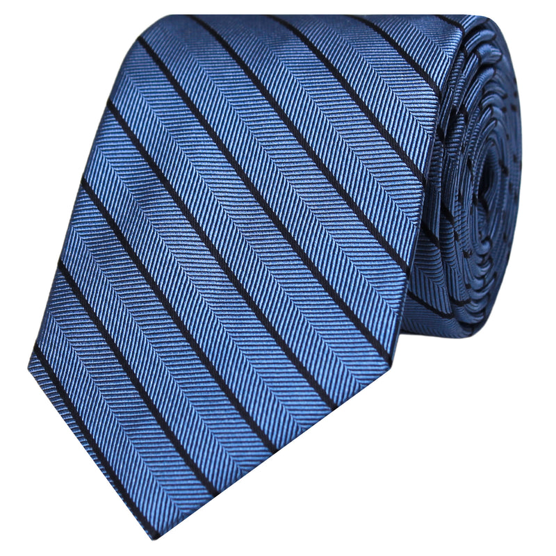 Herringbone Striped Silk Tie