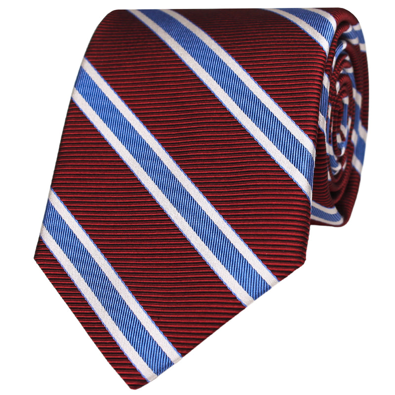 Broad Striped Silk Tie