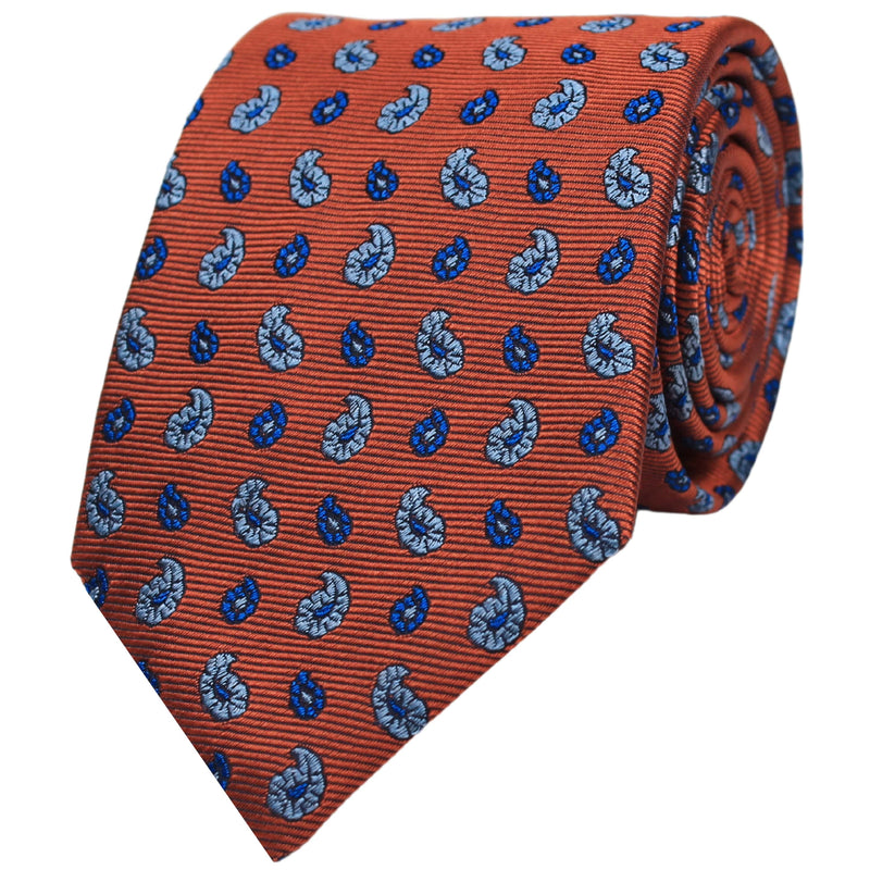 Small Paisley Silk Tie