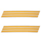 Army Service Stripe: Gold Embroidered on White - male