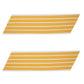 Army Service Stripe: Gold Embroidered on White - male