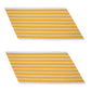 Army Service Stripe: Gold Embroidered on White - male