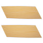 Army Service Stripe: Gold Embroidered on White - female