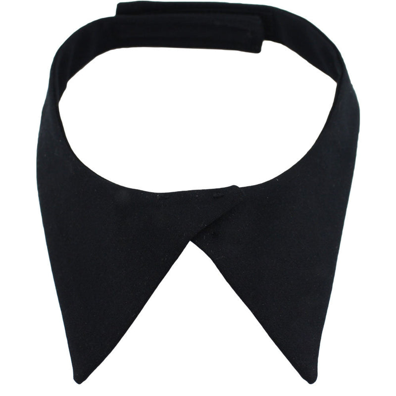 Woman's Neck Tab: Black with Hook Closure