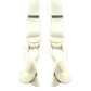 Suspenders: White with Leather-End