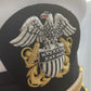 Hand Embroidered Gold Bullion Navy Officer Crest with Cap Band for Combination Cover