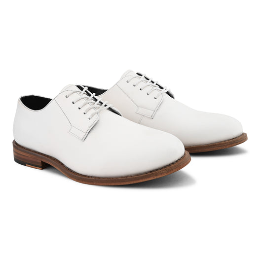 Oxford Corium White leather Shoes