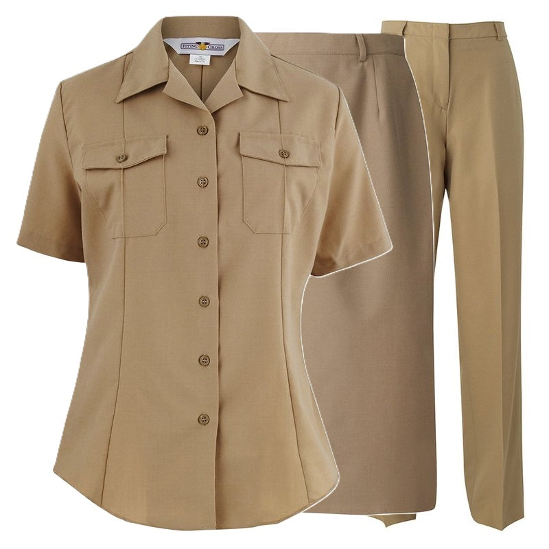 Navy Women's Service Khaki Uniform Set w/Pants & Skirt