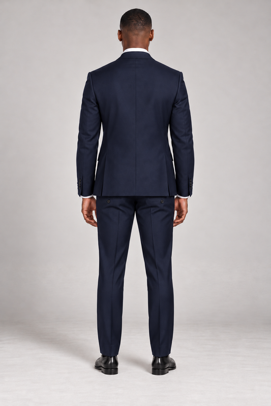 The Rockwell Navy Super 120s Suit