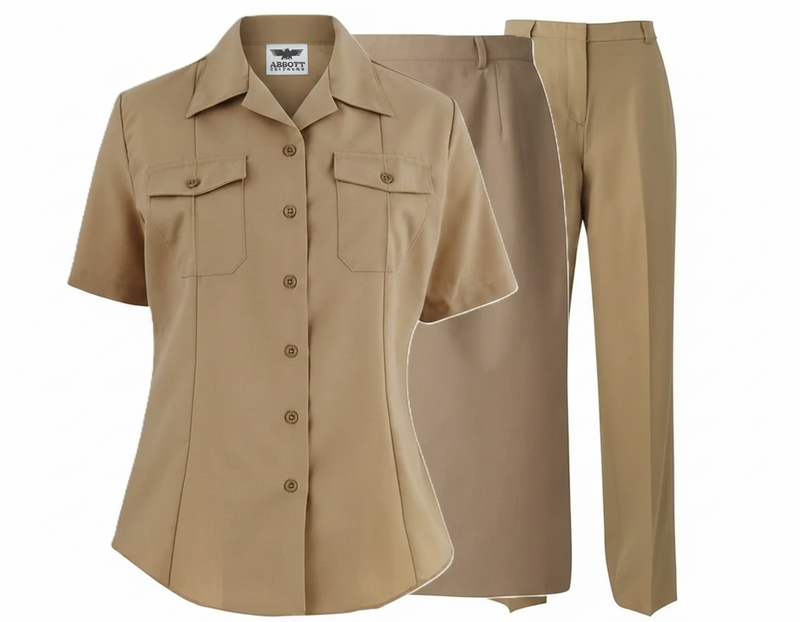 Navy Women's Service Khaki Uniform Set w/Pants & Skirt