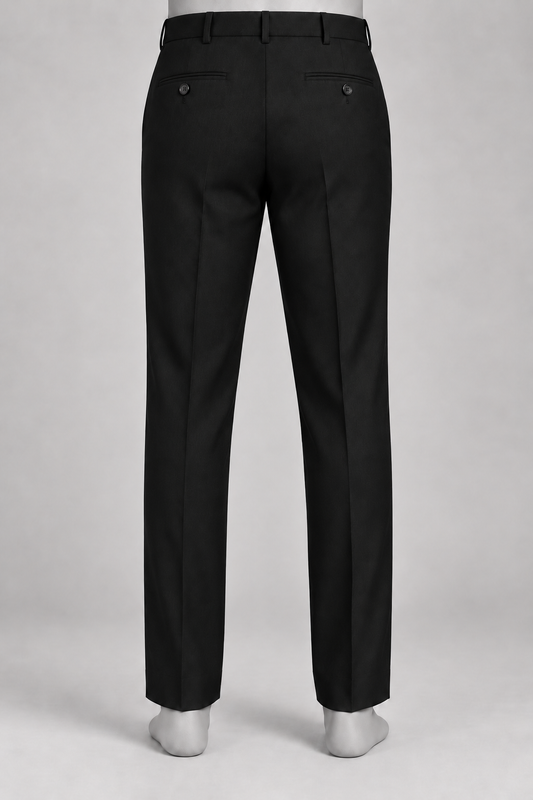 The Potomac Black Wool Trouser